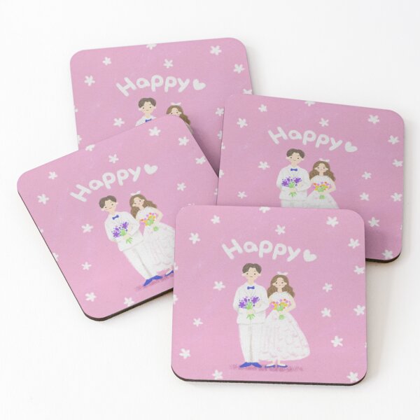 Item preview, Happy Bride and Groom Wedding Portrait designed and sold by tammist.