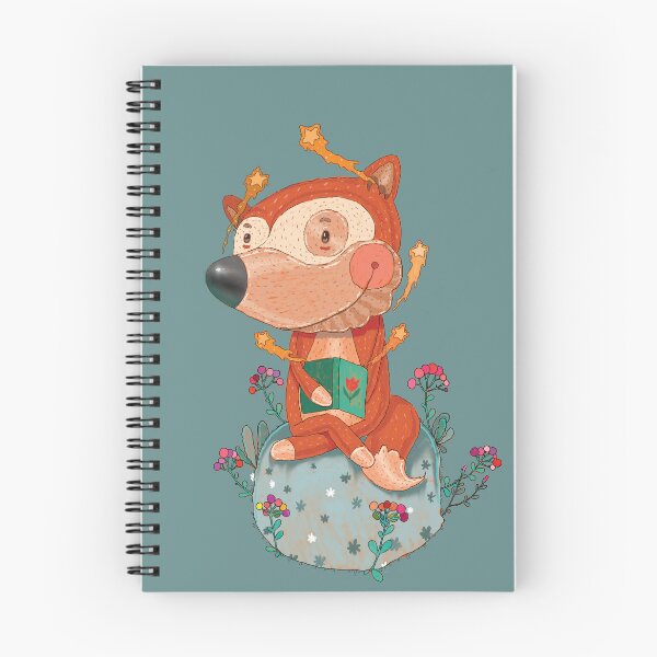 Item preview, Fox with magical book designed and sold by Franco Moody.