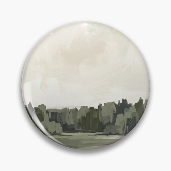 Item preview, Forest Edge – Minimalist Sage & Olive Landscape Painting designed and sold by Zaramodo.