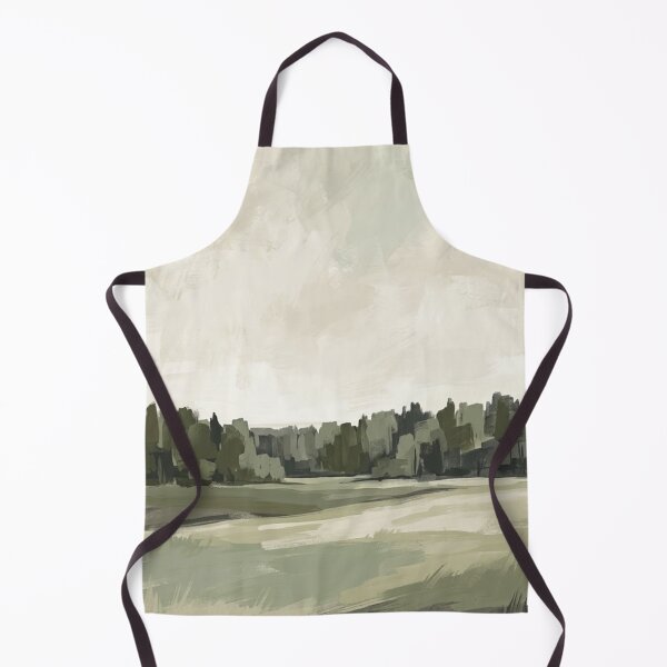 Item preview, Forest Edge – Minimalist Sage & Olive Landscape Painting designed and sold by Zaramodo.