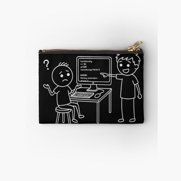Item preview, ​Funny Programmer Coding Error Meme - Cute Developer Debugging Doodle T-Shirt designed and sold by BS Creations.