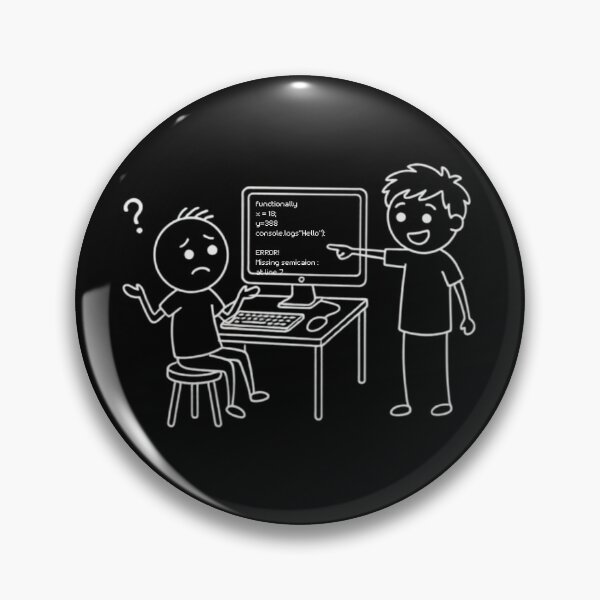 Item preview, ​Funny Programmer Coding Error Meme - Cute Developer Debugging Doodle T-Shirt designed and sold by BS Creations.