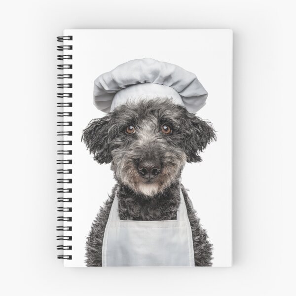 Item preview, Pumi Chef Dog Funny Cooking Apron Hat Cute Pet Portrait designed and sold by LazyOwlStore.