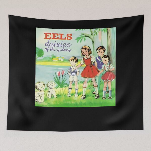 Item preview, Four Children In Red Yellow Green Meadow With Two White Poodles designed and sold by MarcoGrazie.
