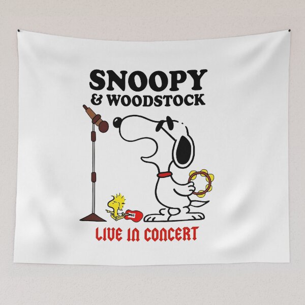 Item preview, Snoopy Woodstock Band Rocking Out designed and sold by apamictryArt.