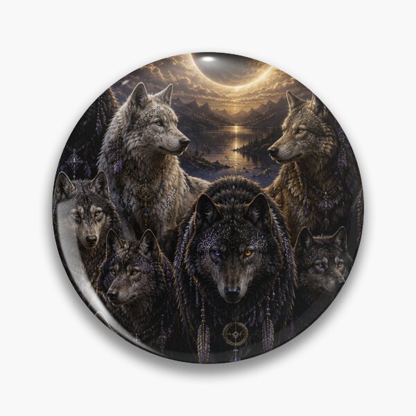 Item preview, The Lone Wolf Collection - Eclipse Gathering II | Celestial Wolf Fantasy Art designed and sold by FlameK-Atelier.