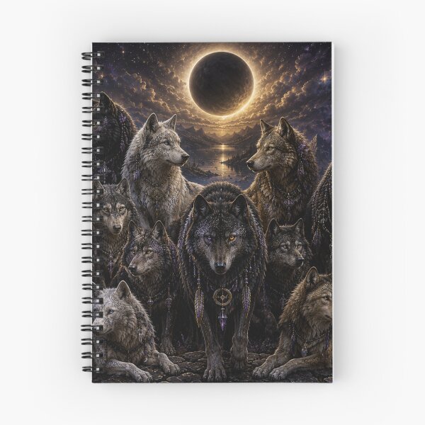 Item preview, The Lone Wolf Collection - Eclipse Gathering II | Celestial Wolf Fantasy Art designed and sold by FlameK-Atelier.
