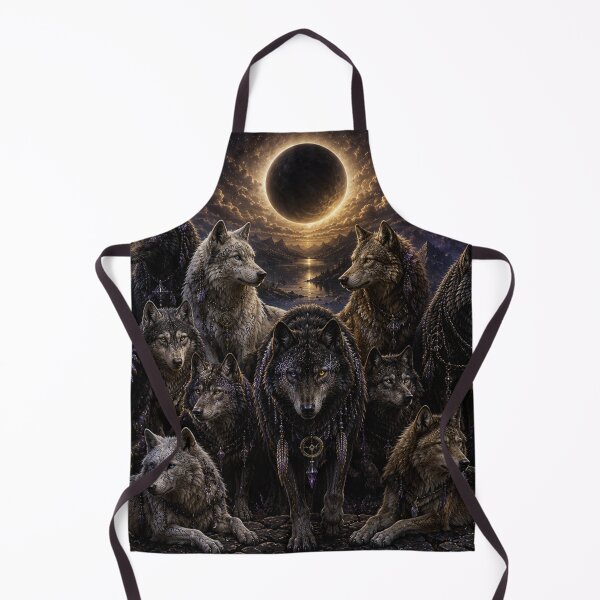 Item preview, The Lone Wolf Collection - Eclipse Gathering II | Celestial Wolf Fantasy Art designed and sold by FlameK-Atelier.
