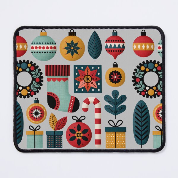 Item preview, Retro Midcentury Modern Christmas Holiday Elements designed and sold by colorful-white.