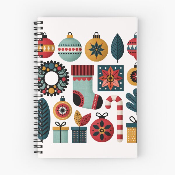 Item preview, Retro Midcentury Modern Christmas Holiday Elements designed and sold by colorful-white.