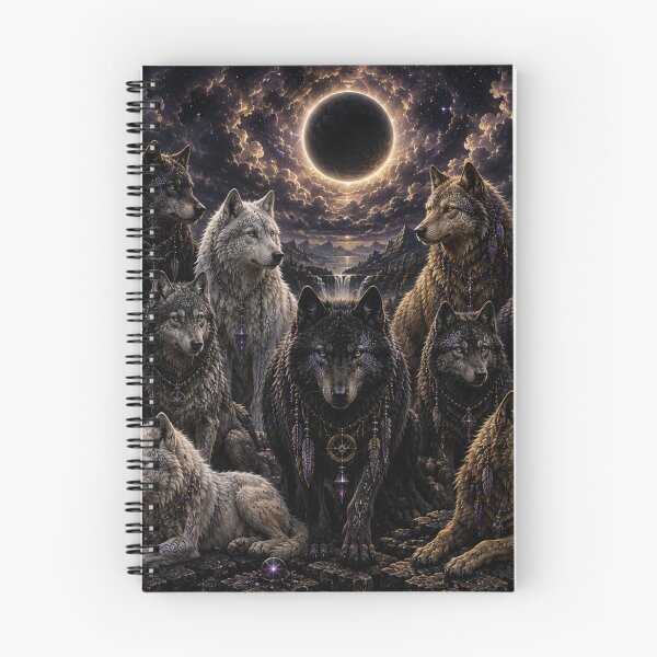 Item preview, The Lone Wolf Collection - Eclipse Gathering I | Celestial Wolf Fantasy Art designed and sold by FlameK-Atelier.