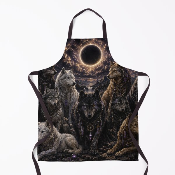 Item preview, The Lone Wolf Collection - Eclipse Gathering I | Celestial Wolf Fantasy Art designed and sold by FlameK-Atelier.