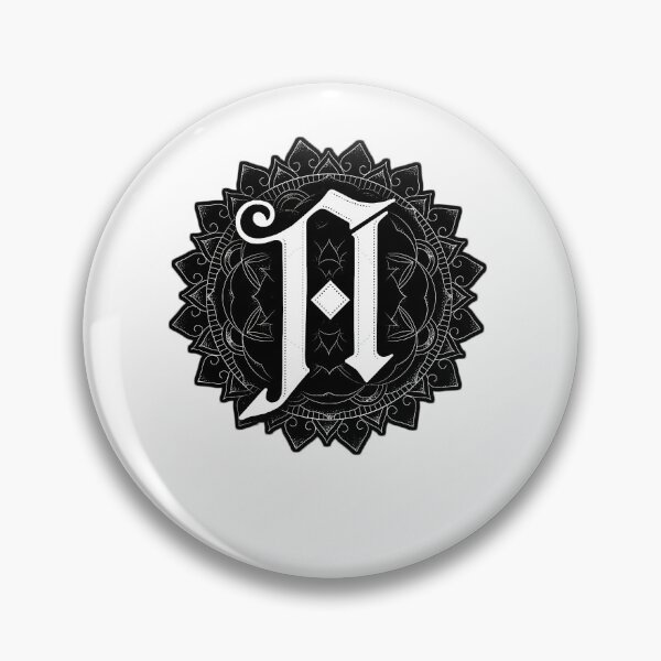 Item preview, Metalcore Gothic Monogram designed and sold by GeodeCreative.