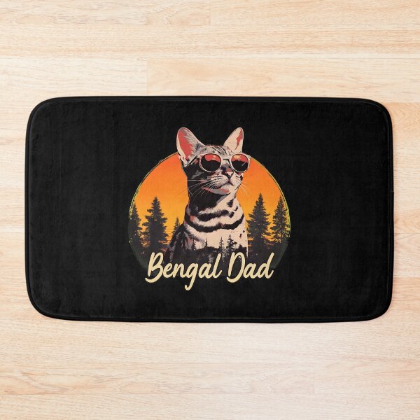 Item preview, Bengal Dad Retro Sunset Cat Sunglasses designed and sold by OlyvieArt.