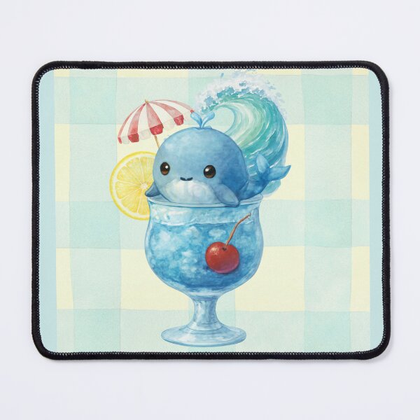 Item preview, Blue Narwhal Ice Cream Cup | Watercolor Ocean Animal designed and sold by QuicksandCase.