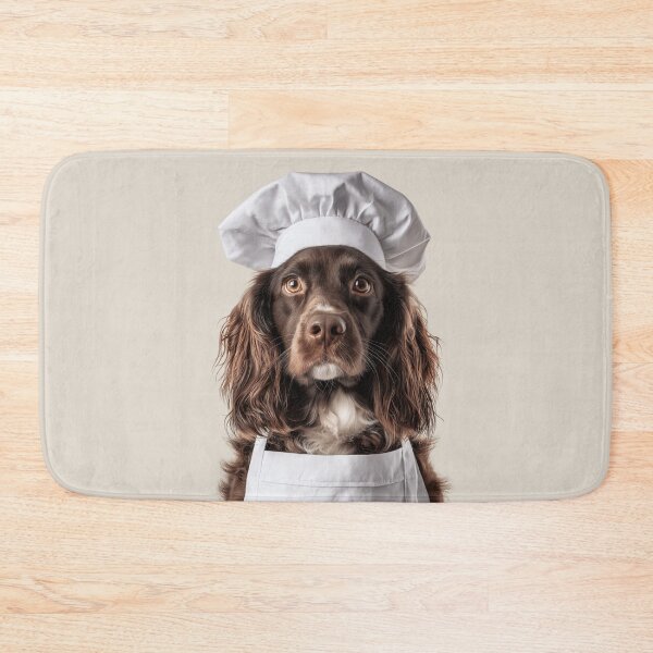 Item preview, Sussex Spaniel Chef Dog Funny Cooking Apron Hat Cute Pet Portrait designed and sold by LazyOwlStore.