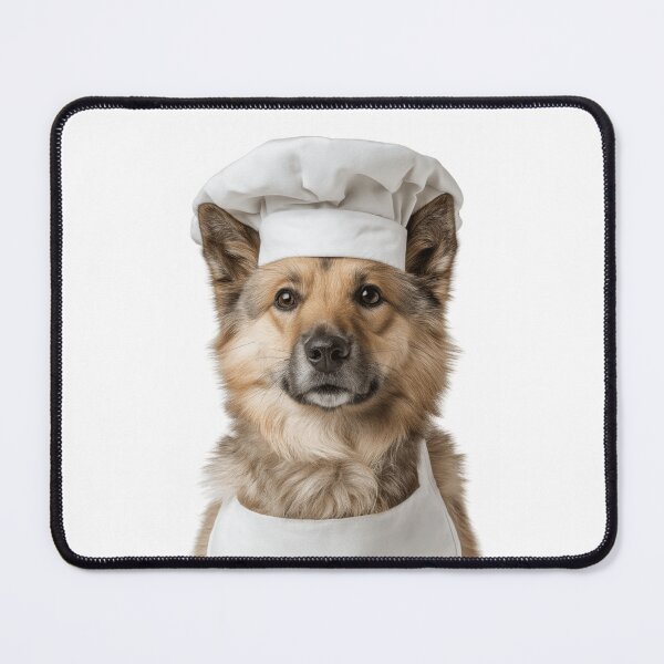 Item preview, Norwegian Buhund Chef Dog Funny Cooking Apron Hat Cute Pet Portrait designed and sold by LazyOwlStore.