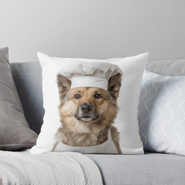 Item preview, Norwegian Buhund Chef Dog Funny Cooking Apron Hat Cute Pet Portrait designed and sold by LazyOwlStore.