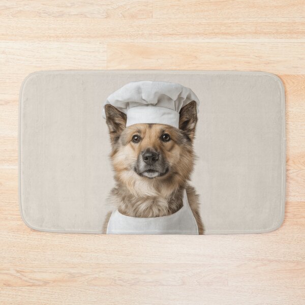 Item preview, Norwegian Buhund Chef Dog Funny Cooking Apron Hat Cute Pet Portrait designed and sold by LazyOwlStore.
