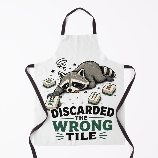 Item preview, Discarded The Wrong Tile Funny Mahjong Raccoon Humor designed and sold by DuDuChben.