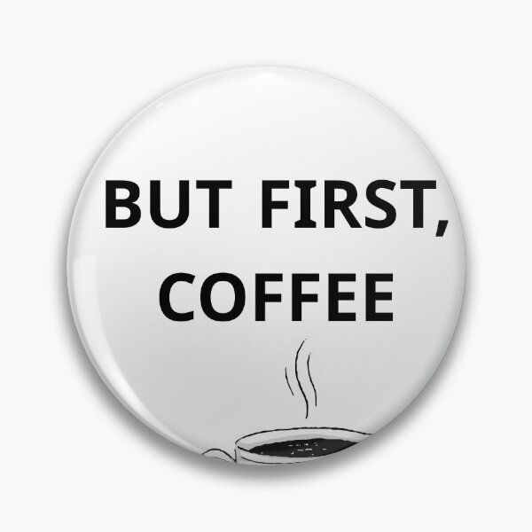 Item preview, But First Coffee Cute Typography Hot Cup designed and sold by DanaDesigns2026.