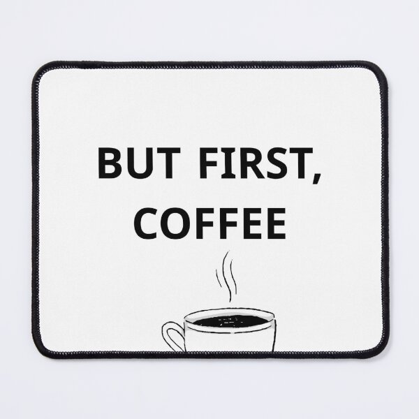 Item preview, But First Coffee Cute Typography Hot Cup designed and sold by DanaDesigns2026.