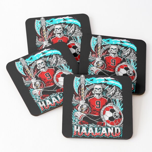 Item preview, Haaland Viking Warrior Skeleton Soccer Graphic Tee designed and sold by JulieRoge35164.