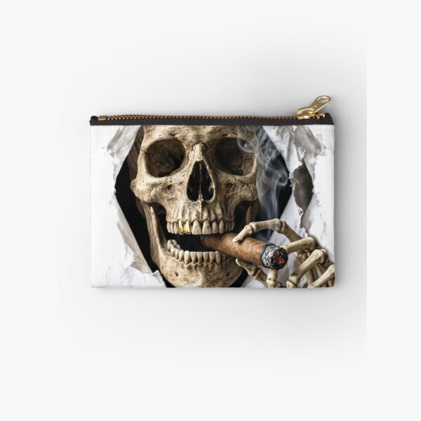 Item preview, Skull smoking a cigar and emerging from your shirt designed and sold by Segasprojects.