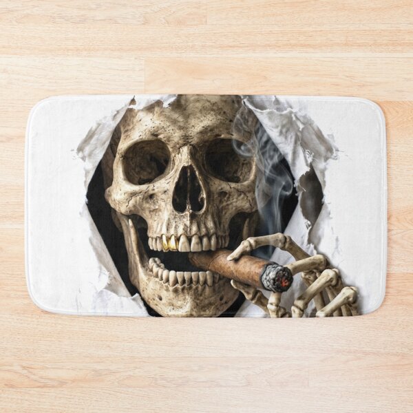 Item preview, Skull smoking a cigar and emerging from your shirt designed and sold by Segasprojects.