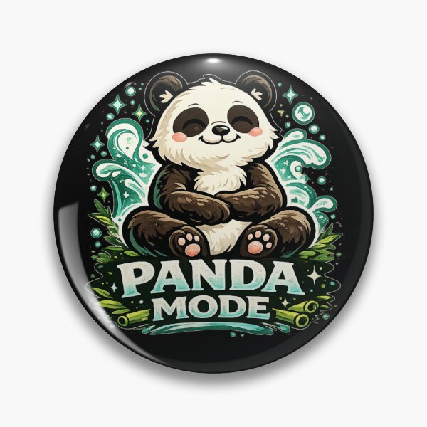 Item preview, Panda Mode – Relaxed Cute Panda Nature Design designed and sold by ArtisticHeart21.