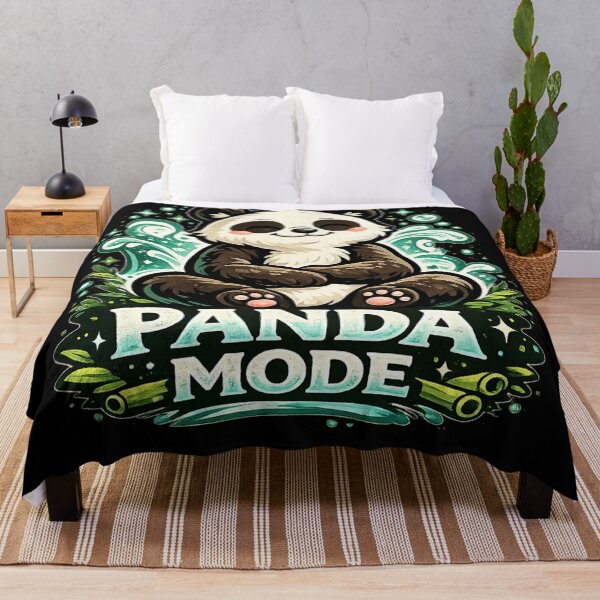 Item preview, Panda Mode – Relaxed Cute Panda Nature Design designed and sold by ArtisticHeart21.