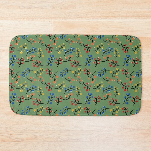 Item preview, Colorful Winter Berries on Sage Green designed and sold by Sasitee.