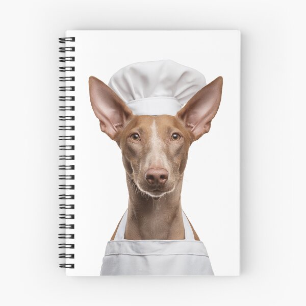 Item preview, Pharaoh Hound Chef Dog Funny Cooking Apron Hat Cute Pet Portrait designed and sold by LazyOwlStore.