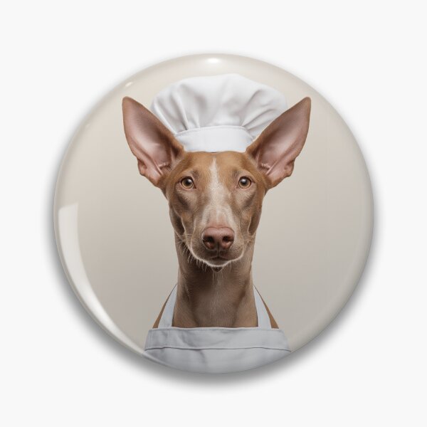Item preview, Pharaoh Hound Chef Dog Funny Cooking Apron Hat Cute Pet Portrait designed and sold by LazyOwlStore.