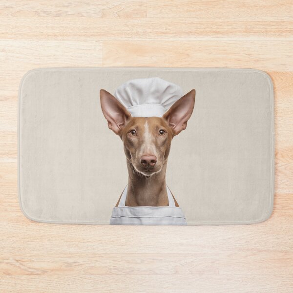 Item preview, Pharaoh Hound Chef Dog Funny Cooking Apron Hat Cute Pet Portrait designed and sold by LazyOwlStore.