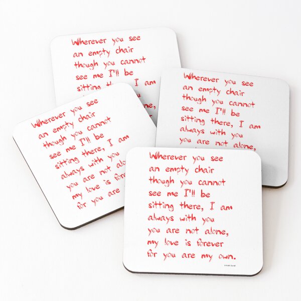 Item preview, The Empty Chair Poem designed and sold by Bondillero.