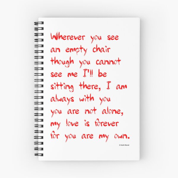 Item preview, The Empty Chair Poem designed and sold by Bondillero.