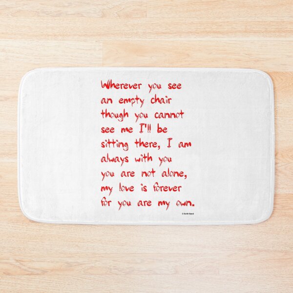 Item preview, The Empty Chair Poem designed and sold by Bondillero.