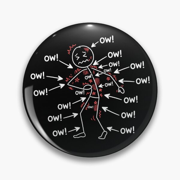 Item preview, Funny Ow Ow Ow Ow Saying Body Pain Character Humor Sarcastic designed and sold by Colorfulman.