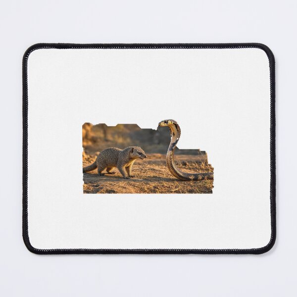 Item preview, Mongoose and Cobra Standoff Wildlife Art designed and sold by Helt-enkelt.
