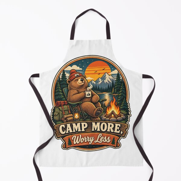 Item preview, Camp More Worry Less Bear designed and sold by Trendy-Artistry.