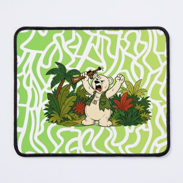 Item preview, Neeno Can Do It! Hunter Bear in Jungle Cartoon designed and sold by YOFANTZ!.