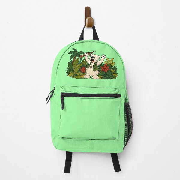 Item preview, Neeno Can Do It! Hunter Bear in Jungle Cartoon designed and sold by YOFANTZ!.