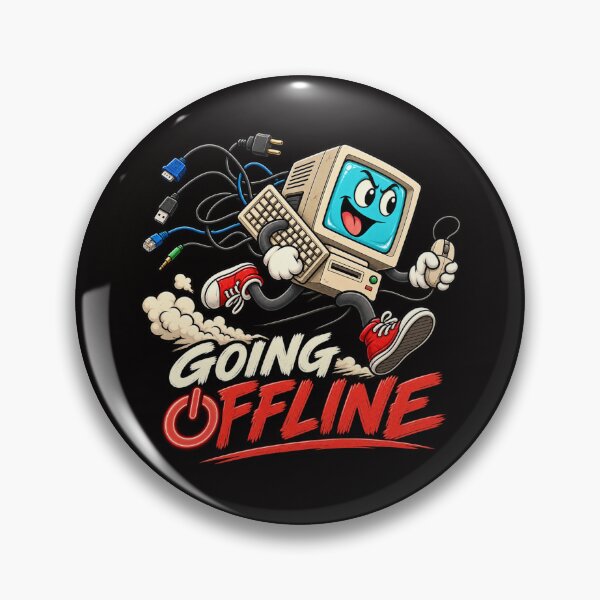 Item preview, Going Offline Retro Computer designed and sold by BluntLines.