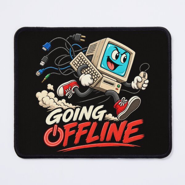 Item preview, Going Offline Retro Computer designed and sold by takeitliterally.com.