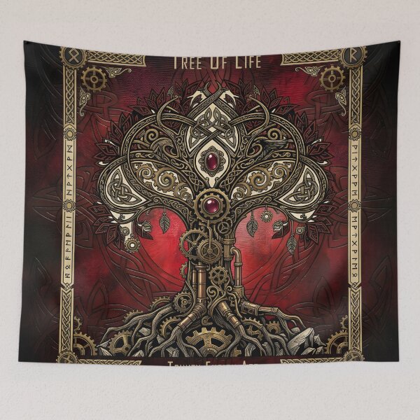Item preview, Tree of Life – Celtic Gothic Steampunk | Trinity Fusion Art designed and sold by nicky2342.