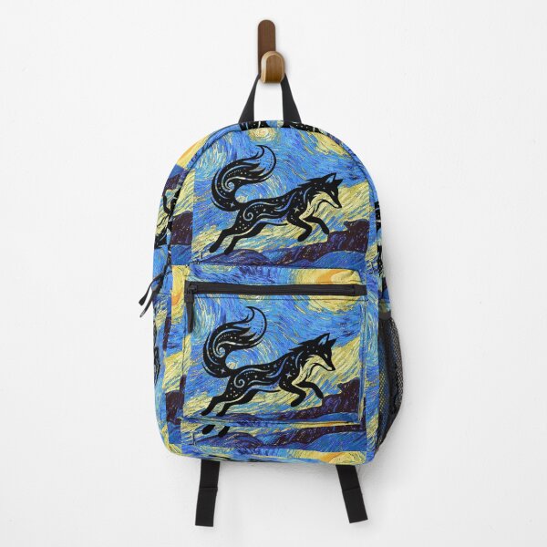 Item preview, Zen Fox in Van Gogh painting designed and sold by 247DesignStudio.