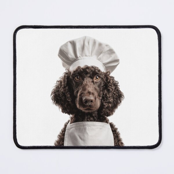 Item preview, Irish Water Spaniel Chef Dog Funny Cooking Apron Hat Cute Pet Portrait designed and sold by LazyOwlStore.