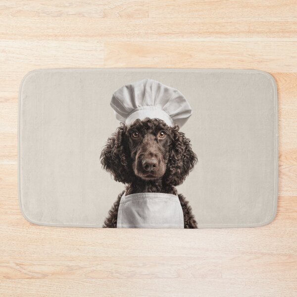 Item preview, Irish Water Spaniel Chef Dog Funny Cooking Apron Hat Cute Pet Portrait designed and sold by LazyOwlStore.