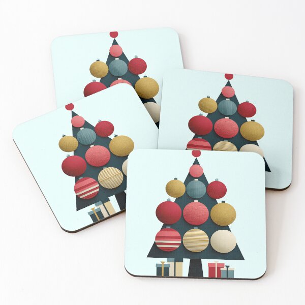 Item preview, Minimalist Geometric Christmas Tree Ornaments Art designed and sold by colorful-white.